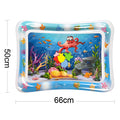 Tapete inflable de agua para estimular el desarrollo sensorial y motor del bebé. Ideal para tummy time, fácil de usar y de limpiar.