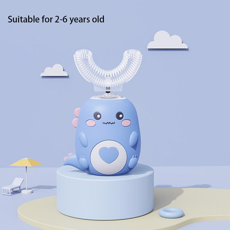 Cepillo de dientes eléctrico en forma de U para niños, cepillo de dientes sónico