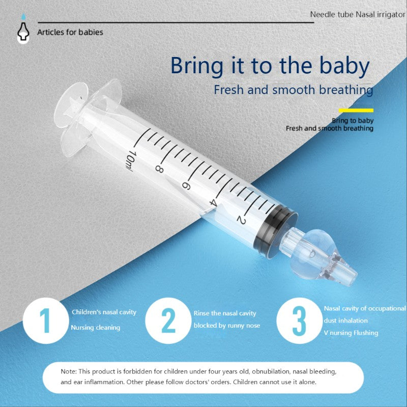 Aspirador nasal manual para bebé con jeringa de succión