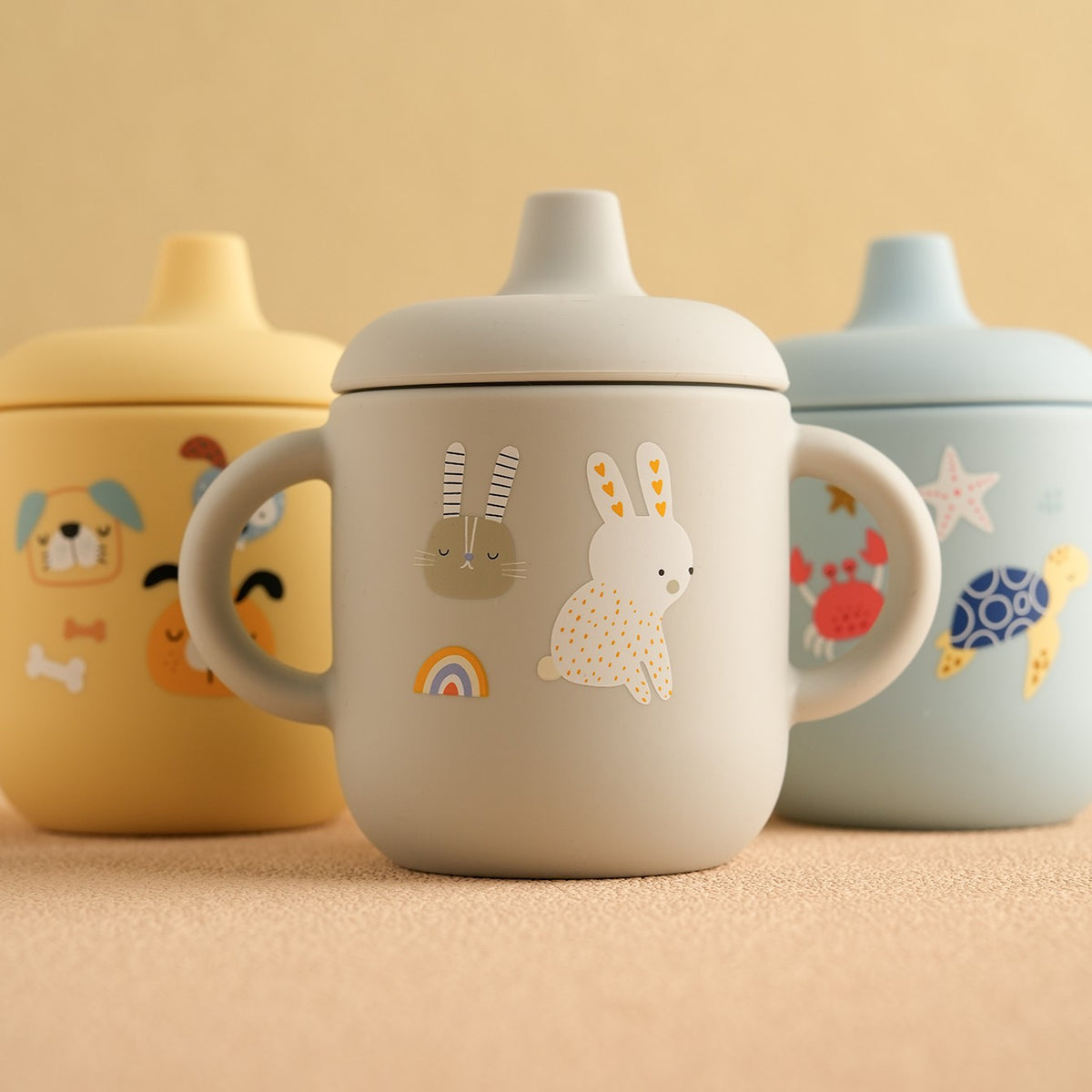 Vaso de Aprendizaje de Silicona para Bebé con Asas | Antiderrame y Libre de BPA