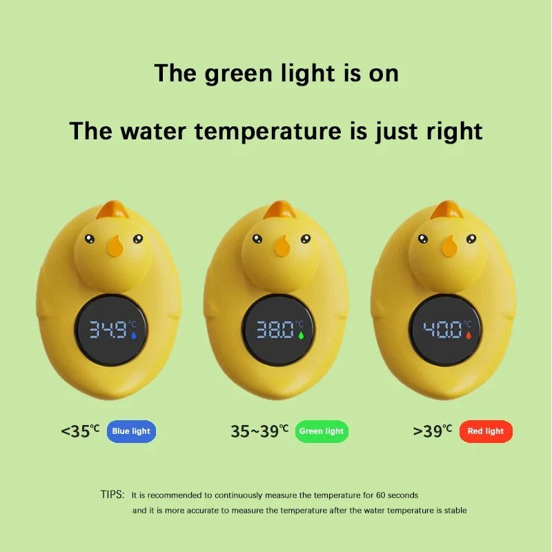 Termómetro de Baño para Bebés HOMEFISH, Patito Amarillo, Sensor de Temperatura F