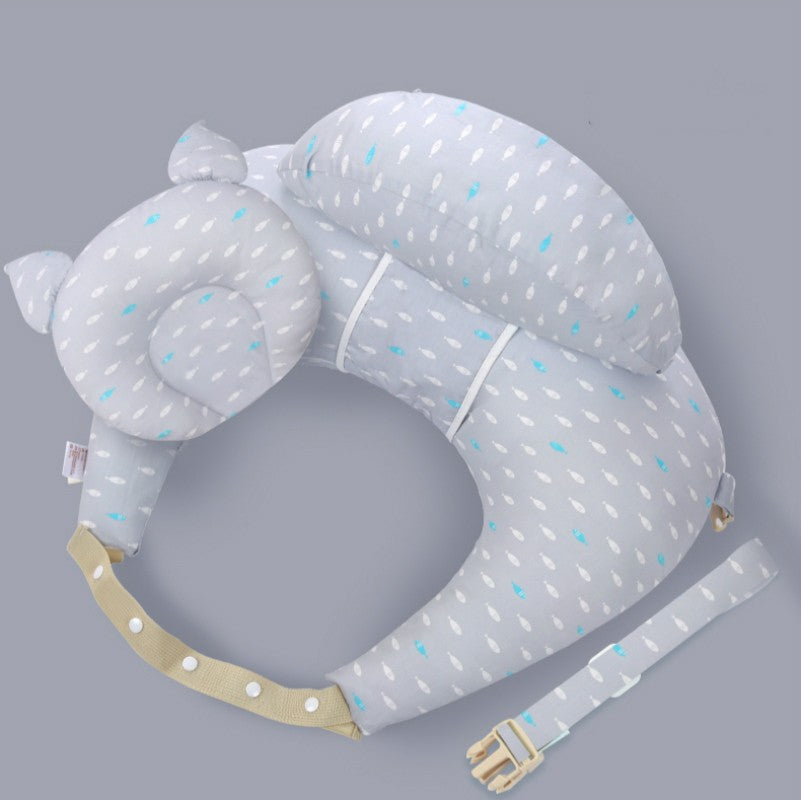 Almohada de lactancia multifunción con cuello Halter y correa para el hombro par