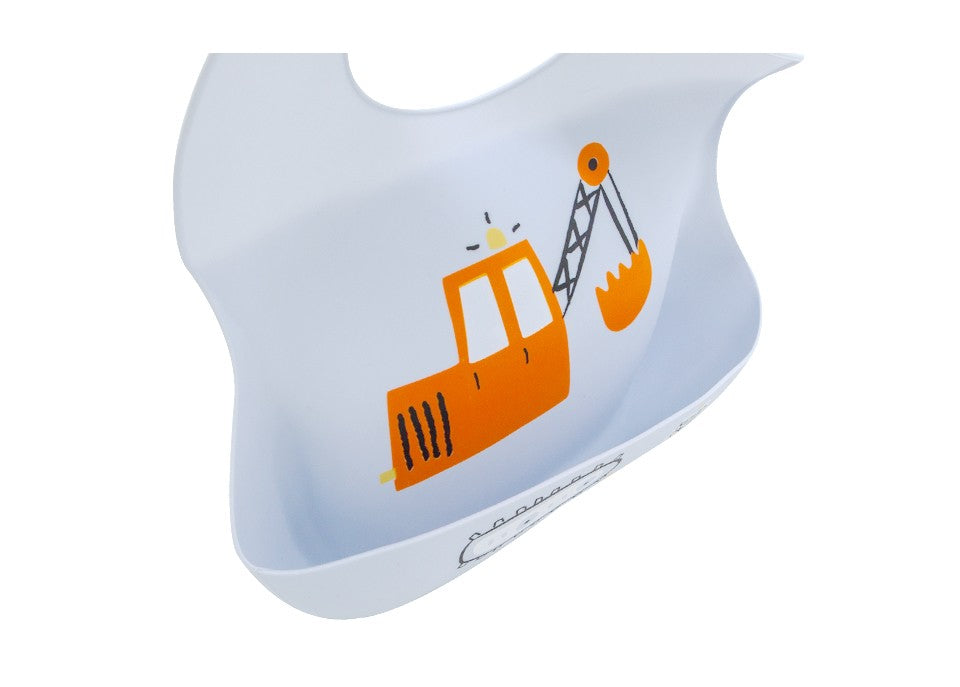 Babero de Silicona Impermeable para Bebé | Ajustable con Bolsillo Atrapa Comida