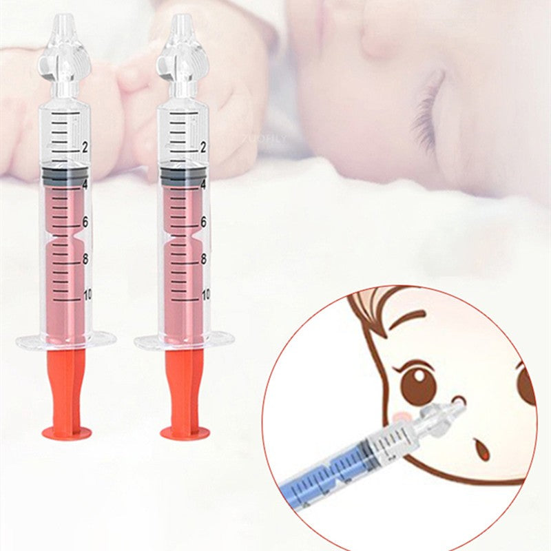 Aspirador nasal manual para bebé con jeringa de succión