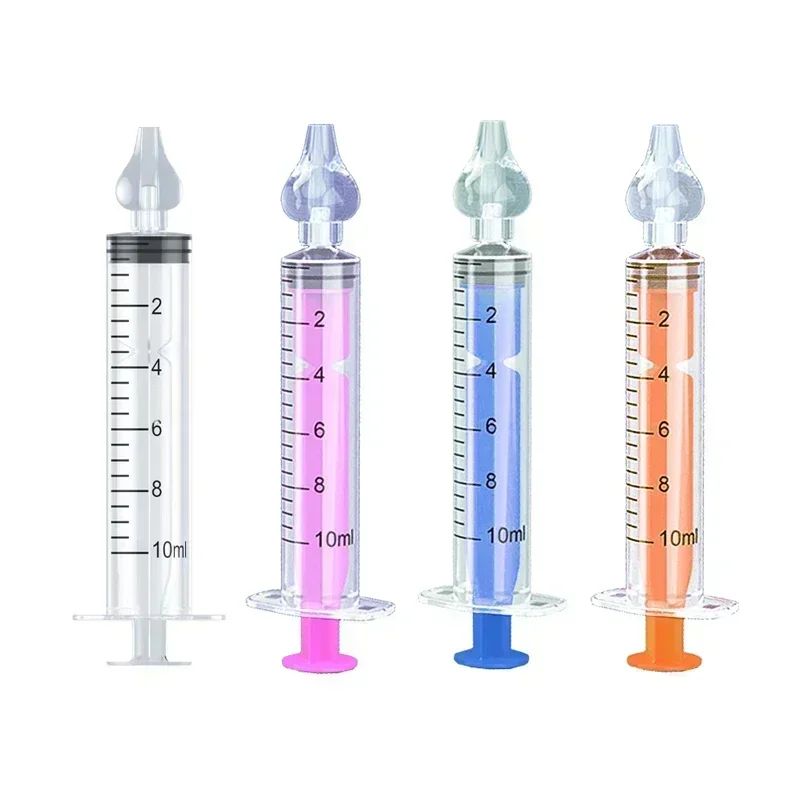 Aspirador nasal manual para bebé con jeringa de succión