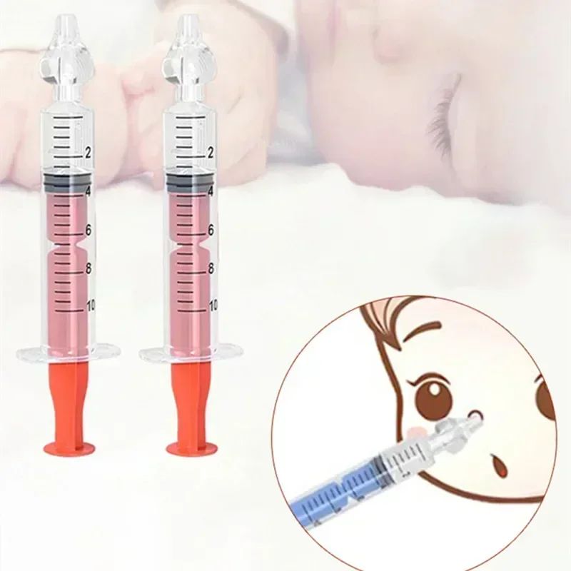Aspirador nasal manual para bebé con jeringa de succión