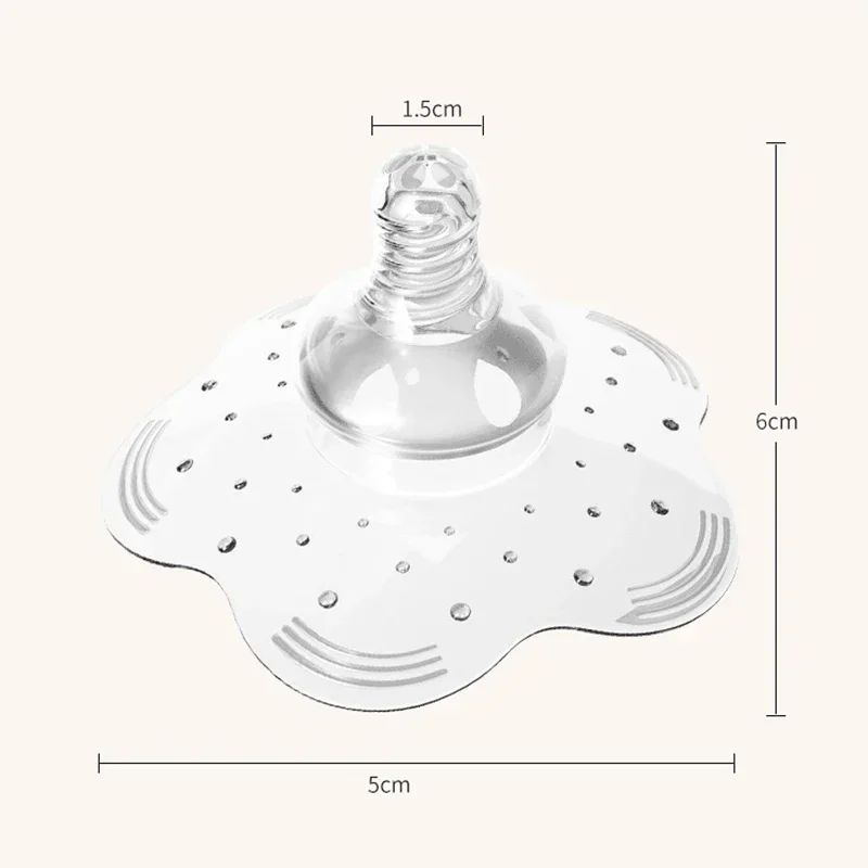 Recolector de leche materna de silicona con protector de pezón