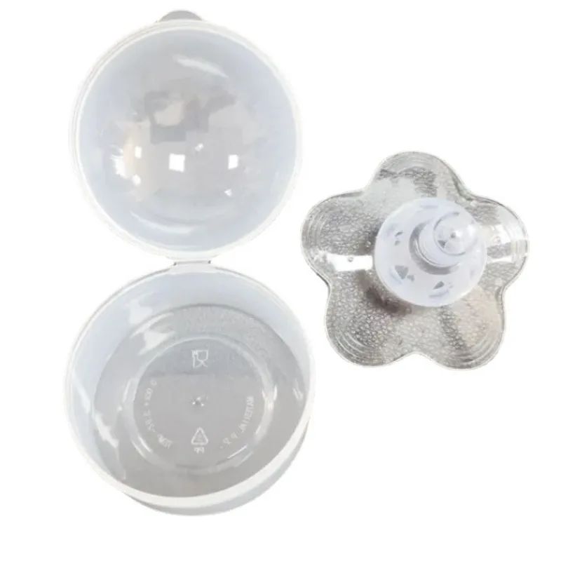 Recolector de leche materna de silicona con protector de pezón