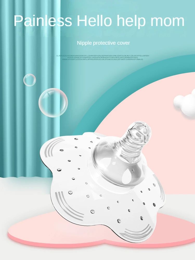 Recolector de leche materna de silicona con protector de pezón