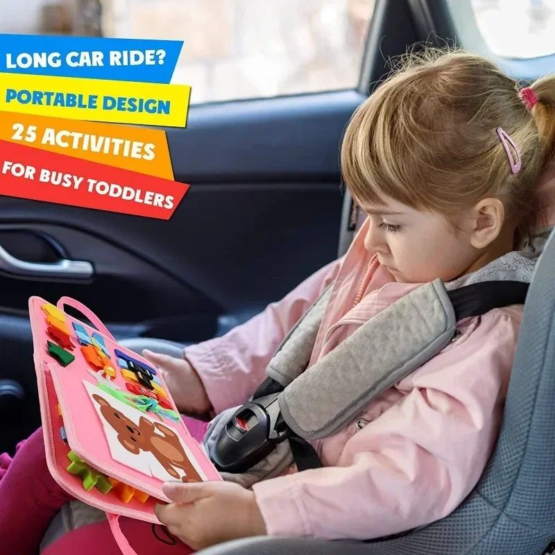 Libro sensorial Montessori de actividades para niños
