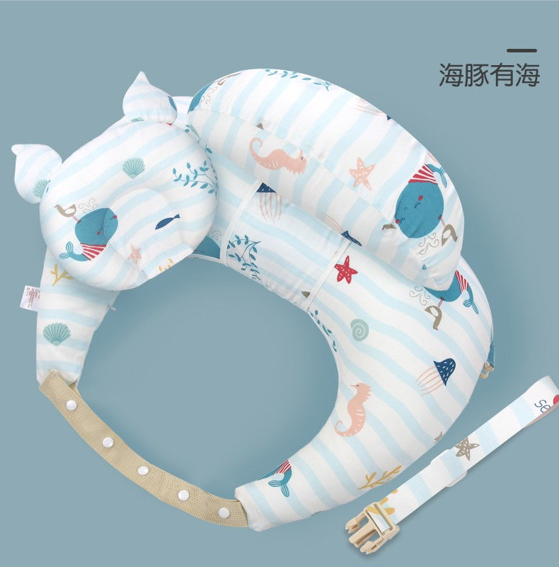 Almohada de lactancia multifunción con cuello Halter y correa para el hombro par
