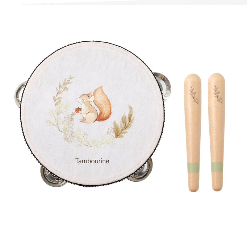 Juguete de Madera Montessori, Xilófono Multicolor, Cuentas de Campana, Tambor, I