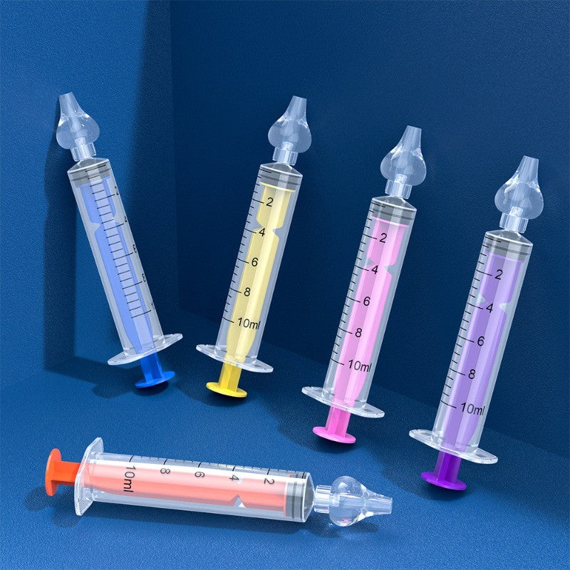 Aspirador nasal manual para bebé con jeringa de succión