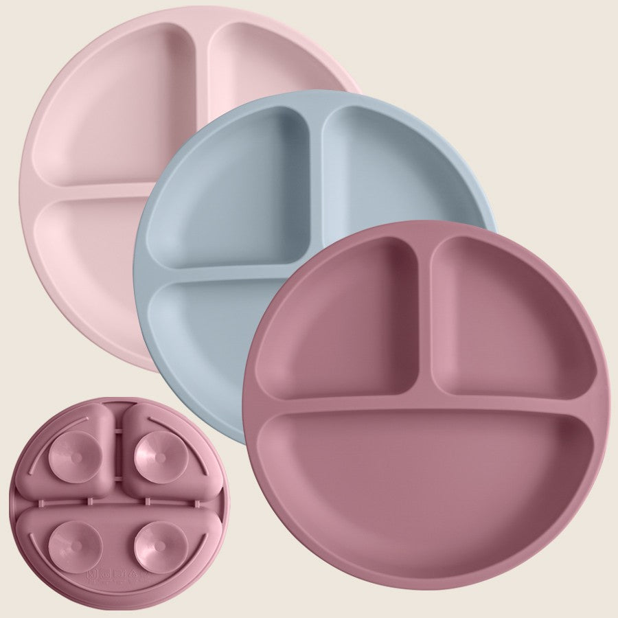 Plato de Silicona con Ventosa para Bebé | Antideslizante, Libre de BPA