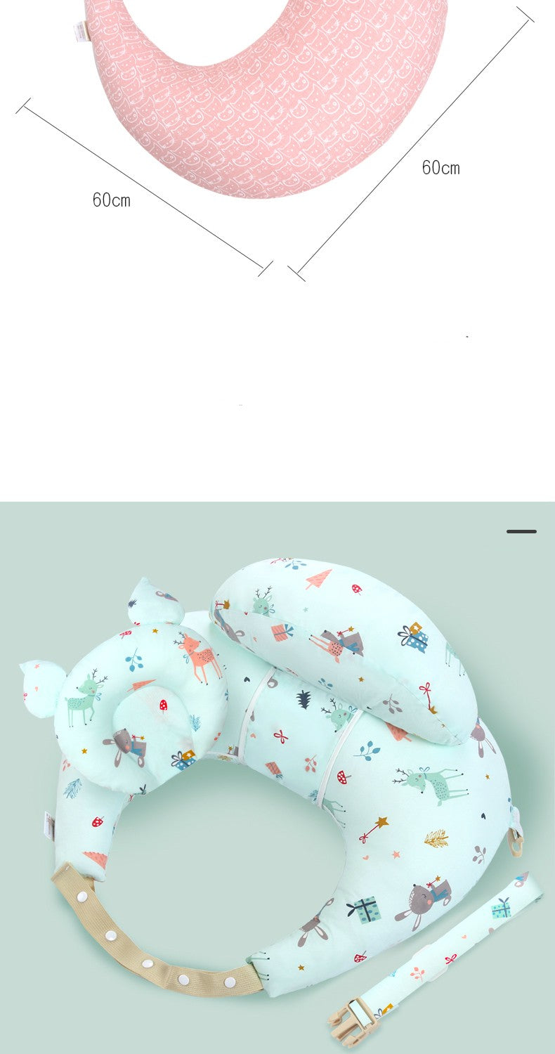 Almohada de lactancia multifunción con cuello Halter y correa para el hombro par