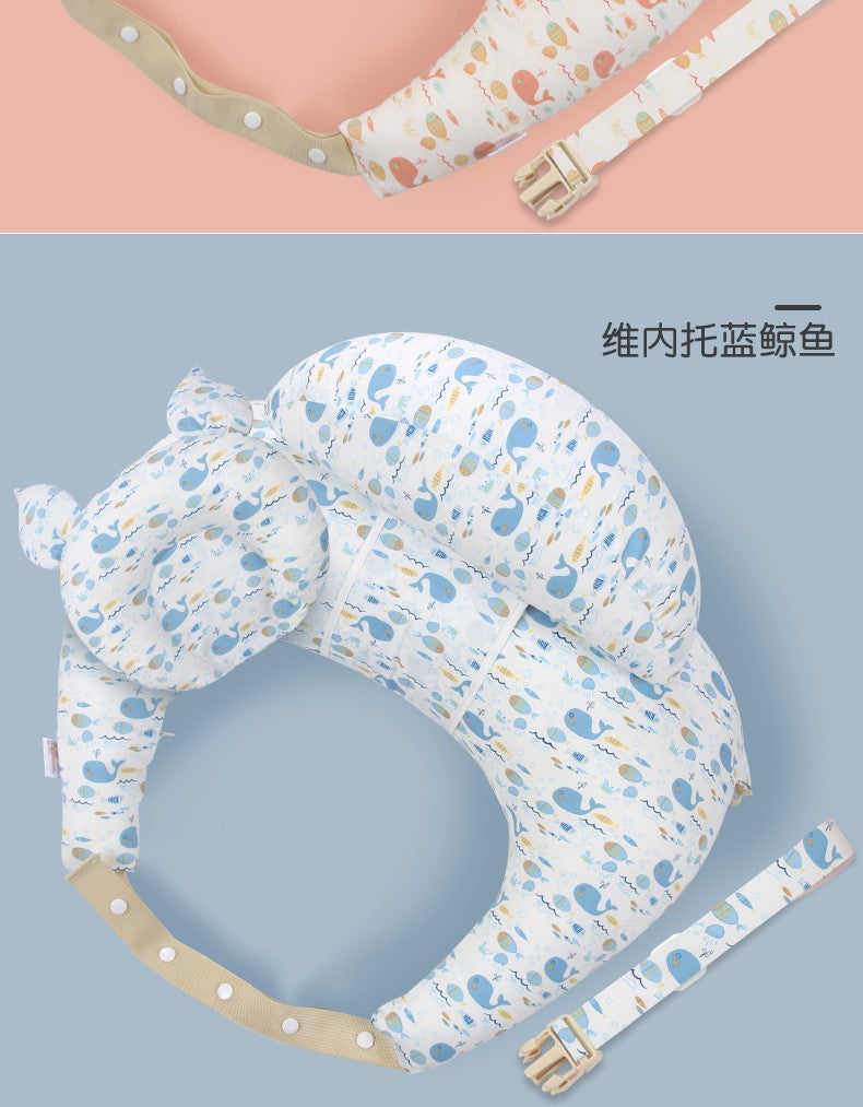 Almohada de lactancia multifunción con cuello Halter y correa para el hombro par
